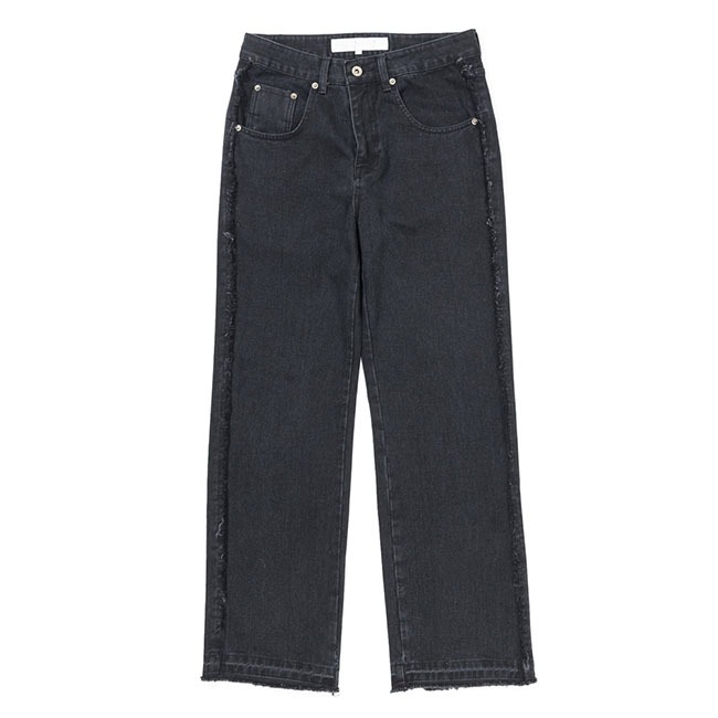 [예아]YEAh_ Sew-up Jeans (Washed Black)