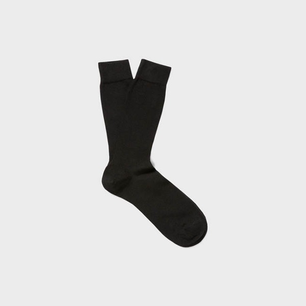 [선스펠 ] Sunspel_ 코튼삭스_ Cotton Sock black