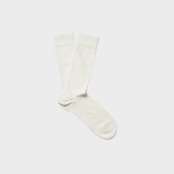 [선스펠 ] Sunspel_ 코튼삭스_ Cotton Sock archive white