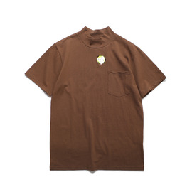 [빅유니온]Big Union_모크 넥 셔츠 브라운 Mock-neck S/S Shirt  Brown