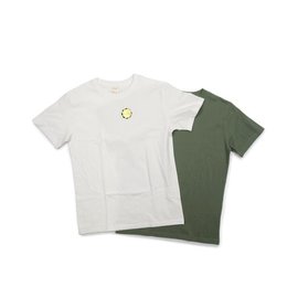 [빅유니온]Big Union_19SS 2팩 티셔츠 화이트/그린 19SS 2PACK T-Shirts White / Green