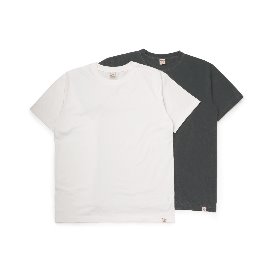[빅유니온]Big Union_21SS Pigment 2Pack T-Shirts / White &amp; Charcoal