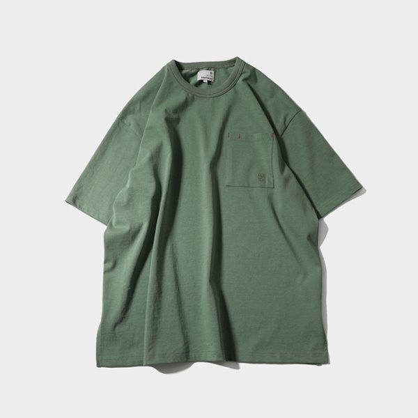[홀리선]HORLISUN_ Lawrence Short Sleeve Pocket T-shirt Forest Green