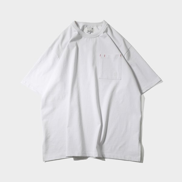 [홀리선]HORLISUN_ Lawrence Short Sleeve Pocket T-shirt White