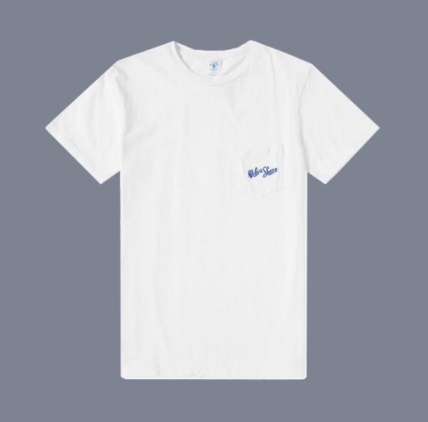 [벨바쉰]VELVA SHEEN_로고 포켓티셔츠_LOGO POCKET T-SHIRTS WHITE