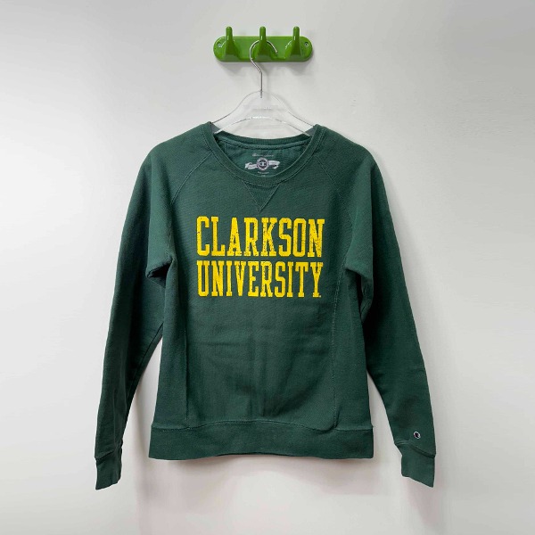[매니악 빈티지] MANIAC VINTAGE _Vintage Champion Reverse Weave CLARKSON UNIVERSITY Sweatshirt Green (WOMENS)